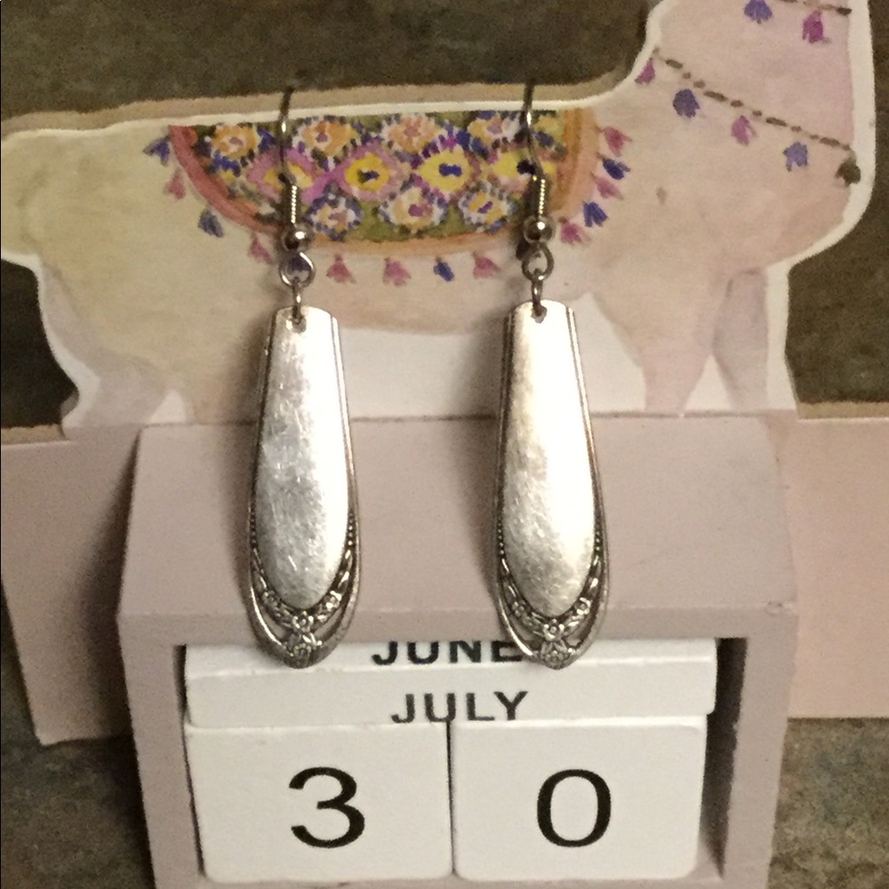 Vintage spoon earrings